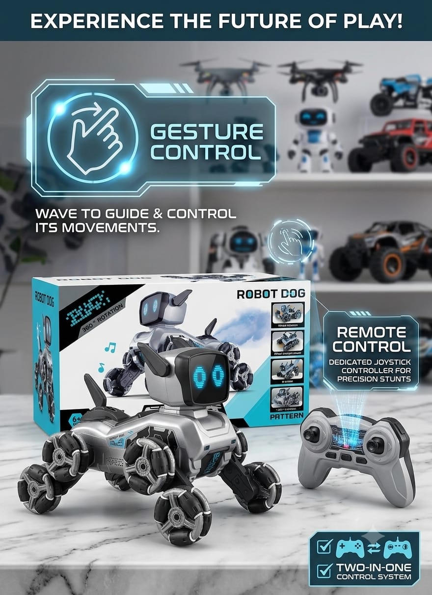 Robot Dog – Gesture & Remote Control Smart Stunt Robot